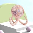 thumbnail image 1 of Mini ventilador de mano para cochecito de bebé, soporte de refrigeración de pulpo recargable, ventilador-rosa- Teléfono móvil Teléfono móvil Accesorios para teléfonos móviles, 1 of 5
