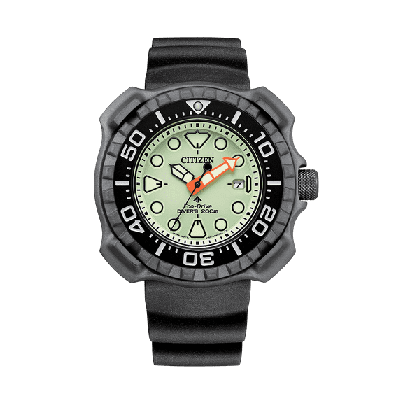 Citizen Promaster Titanium Dive Watch Green Dial Eco Drive BN0227-17X