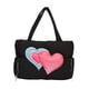 thumbnail image 5 of Bolso de mano para mujer, con botones a presión, estilo hobo, ligero, de nailon Negro, 5 of 9