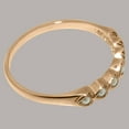 thumbnail image 5 of LBG British Made 10k Rose Gold ring with Cultured Pearl Womens Eternity Ring - 33 size options - Size 11.25, 5 of 9