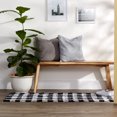 thumbnail image 2 of Design Imports CAMZ12563 2 ft. 3 in. x 6 ft. Buffalo Check Runner Rug, Black & White, 2 of 2