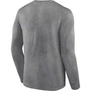 Men's Fanatics Heather Charcoal Las Vegas Raiders Washed Primary Long Sleeve T-Shirt