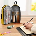 thumbnail image 7 of ALAZA Solid Yellow Pencil Case Pen Pouch Stationery Organizer Bag, 7 of 7