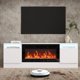 thumbnail image 3 of Qinaqin TV Soporte para Fireplace Moderno Entertainment Center con Almacenamiento Gabinete Fits into 36'' Electric, 3 of 6