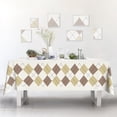 thumbnail image 2 of Rosa Chessboard Fabric Waterproof Tablecloth,Rectangle Watercolor Wrinkle Oil-Proof Resistant Table Cover for Dining Table, Buffet Parties and Campin,(60" x 84" inch), 2 of 6