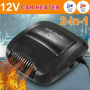 JLLOM 12V, 12.5A DC Portable Car Heater Defroster Defogger-Winter/Cooling Fan-Summer 2 in 1, High Efficiency Windshield Defroster Defogger