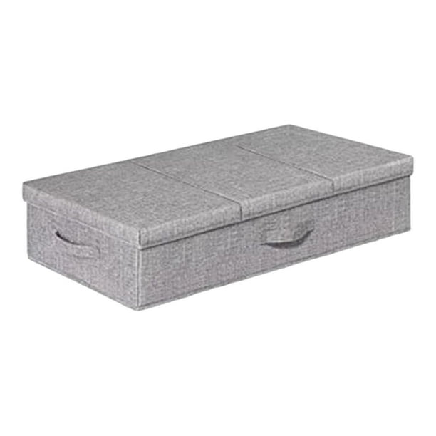 Grandes de almacenamiento debajo de la cama plegables con tapa Bolsas de basura organizadoras plegables para juguetes Armario de