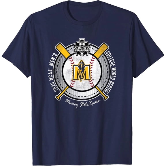 ChaChaCoo Murray State Rac1ers CollegeWorldSeries 2025 Baseball T-Shirt Cool New