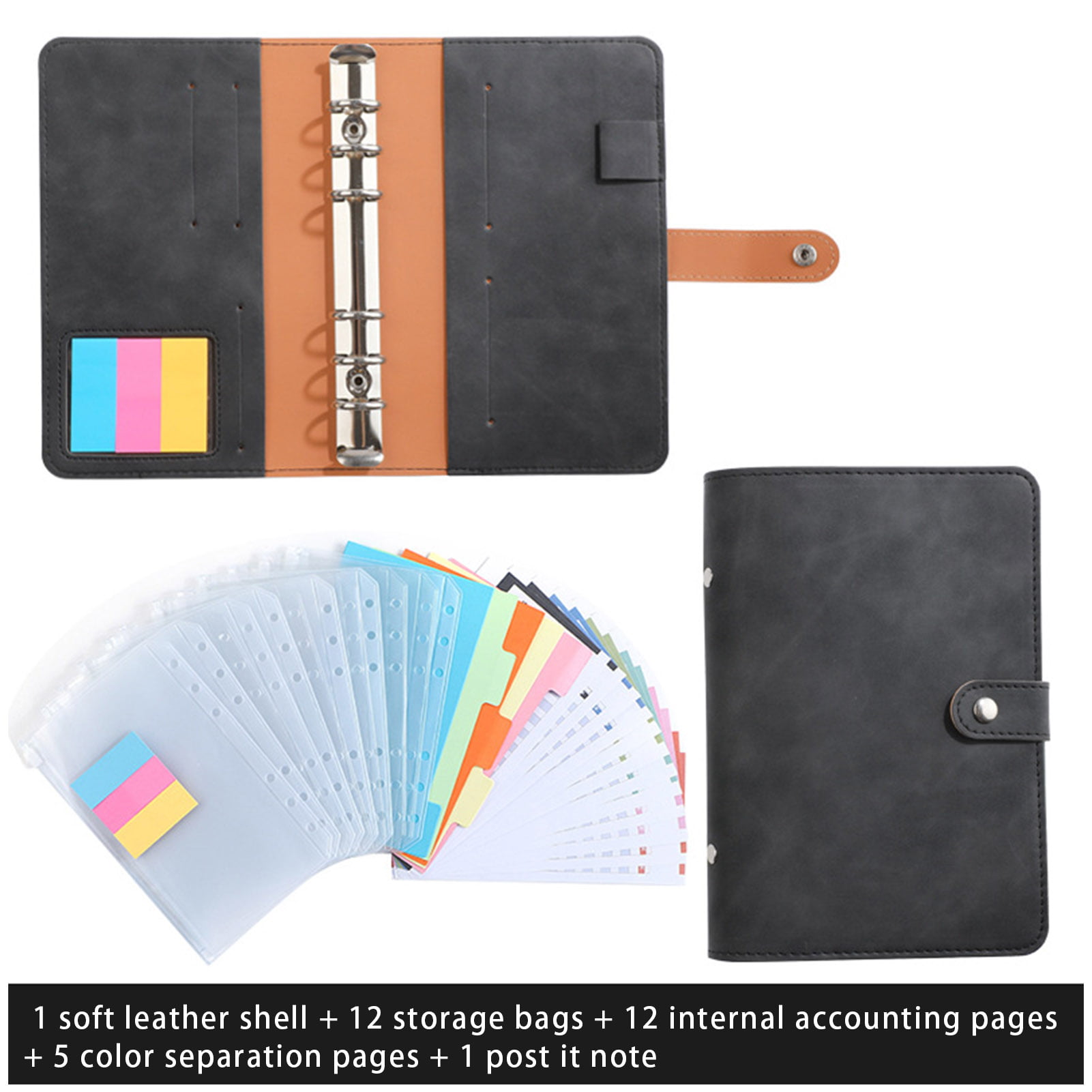 💗 Luxury Checkered A6 Agenda Binder Planner Journal Notepad Gift Brown
