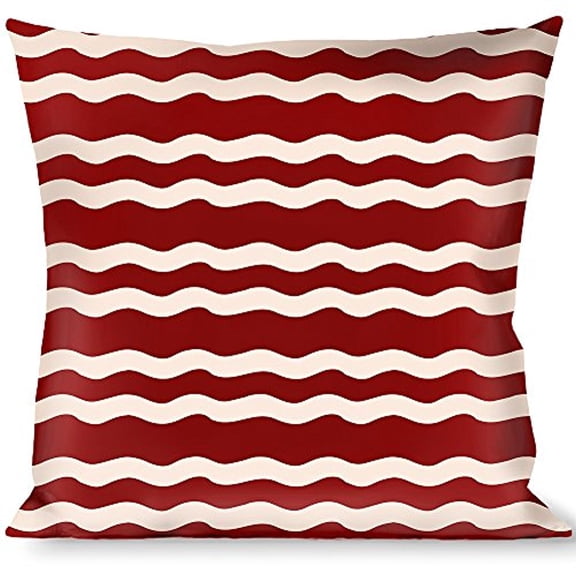 Buckle-Down Throw Pillow - Bacon Stripe