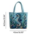 thumbnail image 3 of Into Adventure: Coastal Print Tote for School Season And Summer Holiday Beach Lightweight Shoulder for Everyday Use, 3 of 3