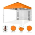 thumbnail image 4 of Best Choice Products 10x10ft Easy Setup Pop Up Canopy, Portable Tent w/ Side Wall, 1-Button Push, Case - Orange, 4 of 8