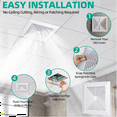 thumbnail image 2 of Bathroom Exhaust Fan Cover with Springs Replacement Parts for Square Ceiling or Wall-Mount Fan,, 2 of 4