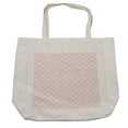 thumbnail image 1 of Damask Shopping Bag, Victorian Feminine Vintage Floral Swirls Curved Leaves Classic Medieval Inspired Design, Eco-Friendly Reusable Bag for Groceries Beach and More, 15.5" X 14.5", Cream, by Ambesonne, 1 of 2
