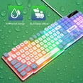 thumbnail image 2 of Boc Computer Keyboard Anti-slip Mechanical Feel Waterproof Luminous Colorful Lamp Laptop Wired Gamer Mouse Computer Accessories, 2 of 10