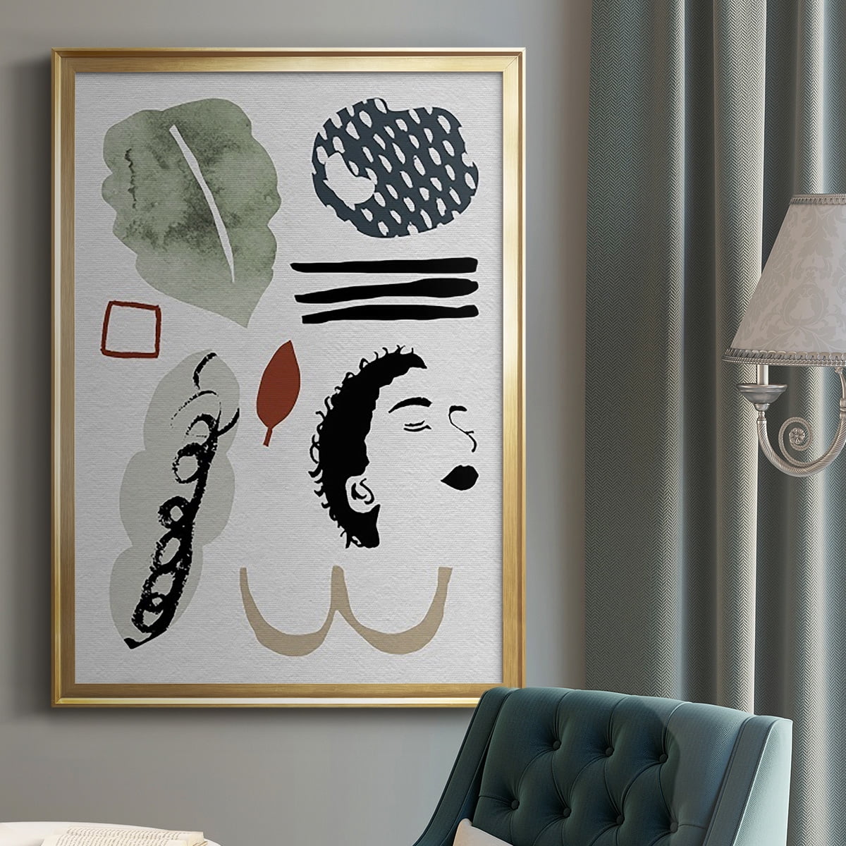 Collected Mindfulness III Premium Framed Print, in Gold, Black, or Silver - Ready to Hang
