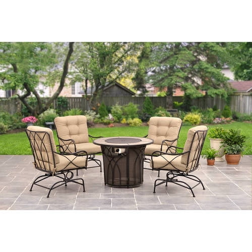 Better Homes And Garden Seacliff Gas Fire Pit Chat Set Walmart Com