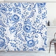 thumbnail image 1 of Ambesonne Vintage Blue Shower Curtain, Porcelain Pattern, 69"Wx70"L, Cobalt Blue White, 1 of 3