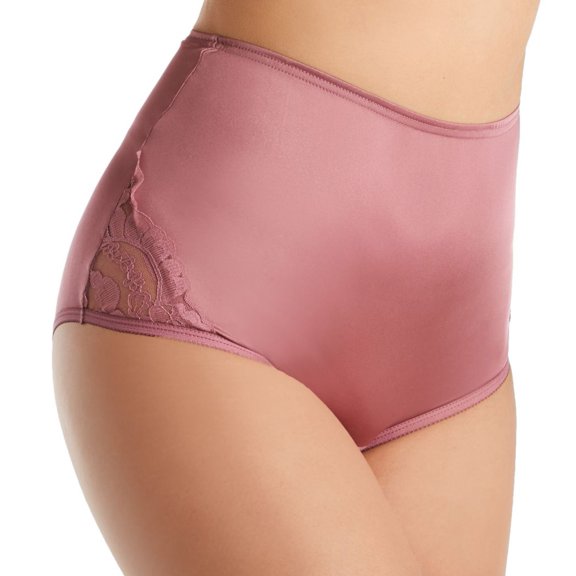 Women's Vanity Fair 13001 Lace Nouveau Brief Panty (Malibu Mauve 9)