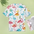 thumbnail image 4 of Flamingo Pattern Women's T-Shirt Short Sleeve T Shirts Tops Tee Ladies Loose T, 4 of 6