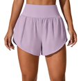thumbnail image 4 of High Rise Women Exercise Shorts Double Layer Athletic Running Shorts with Inner Short for Gym Practice and Warm Weather, 4 of 10