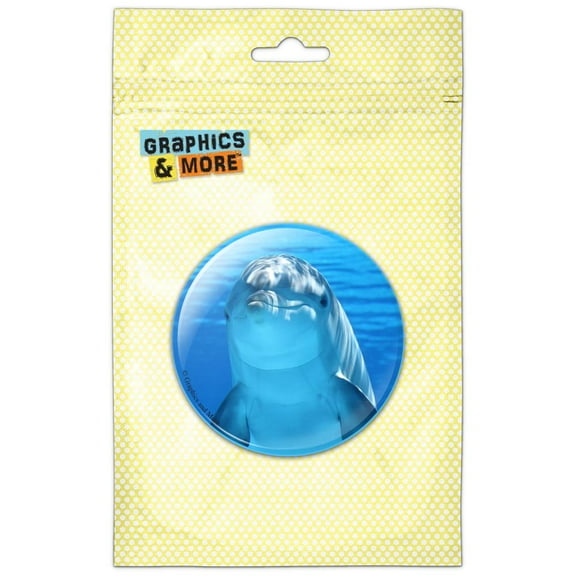 Dolphin Underwater Ocean Pinback Button Pin Badge