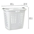 thumbnail image 4 of Sterilite Ultra™ Easy Carry Hamper Plastic Adult, White, Set of 4, 4 of 10