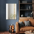 thumbnail image 6 of "Golden Stream Rectangular Wall Mirror", 36"x24" Frameless Mirror Featuring a Unique Gold Vein Embellishment, 6 of 10