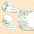 thumbnail image 4 of Bublo Baby 3-Pack Organic Cotton Bassinet Fitted Sheets, 32x16x4 – Fits Halo, Snoo, Graco, Dream On Me, Delta – Soft, Breathable Sheets for Oval, Hourglass & Rectangular Bassinet Pads, 4 of 5