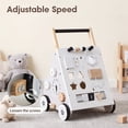 thumbnail image 4 of Jolie Vallee Wooden Baby Walker,Push Walker with Activity Center,Push Wlakers for Babies 12 M+,Adjustable Speed and Height Walkers for Boys/Girls, 4 of 10