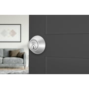 Brinks Mobile Home Single Cylinder Deadbolt Lock, Stainless Steel Finish