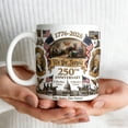 thumbnail image 3 of USA 250th Anniversary Mug 1776–2026 250 Years of Freedom Coffee Mug 12oz Ceramic Cup, Patriotic Independence Day Gift for Veterans Men Dad Husband July 4th Celebration, 3 of 5