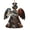 Angel Shape, variant on Dream Wolf Feather Art Wooden Christmas Ornament Angel Shape,Xmas Tree Hanging Decoration 6 PCS