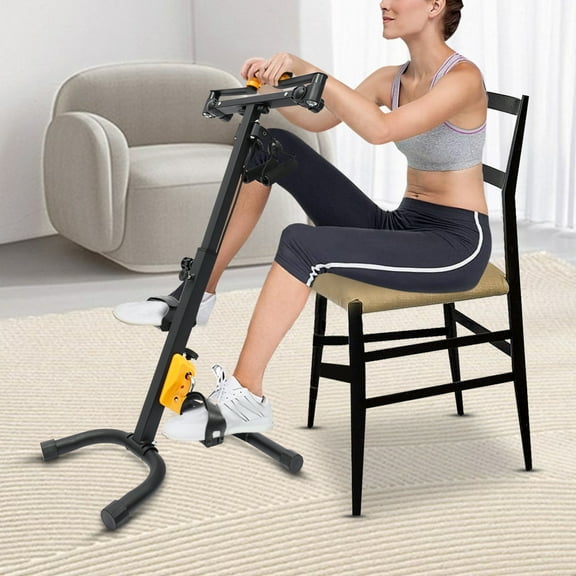 Adjustable Design Pedal Exerciser Bike, Foldable Pedal Exerciser for Seniors, Home Pedal Exercise Bike