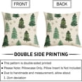 thumbnail image 6 of Christmas Pillow Covers 16x16 Inch Green Xmas Pine Tree Snowflake Throw Pillows for Couch Soft Durable Cushion Covers Farmhouse Winter Holiday Pillow Cases for Bed Sofa Decor Set of 2, 6 of 6