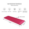 thumbnail image 2 of RUseeN 2 Pack Resistant Silicone Mat Pouch for Flat Iron, Curling Iron, Hot Hair Tools, 11 * 5 Inches, Pink, 2 of 7