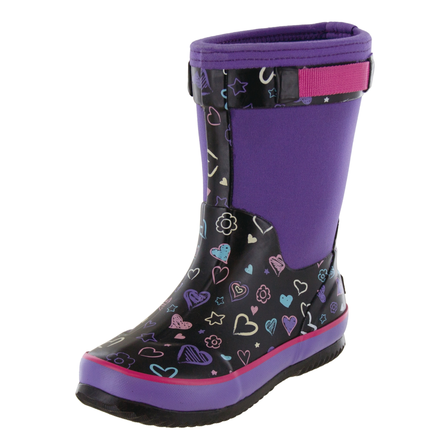 Black//Purple, Northside Kids Neo Rain Boot