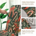 thumbnail image 5 of Yayeee 2 Pack Dining Chair Covers Stretch Parson Chairs Slipcovers Seat Protector, Christmas Holly Bows, 5 of 6