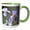 Green/White, variant on 3drose, Lavender Iris Flowers - Spring Photography, 11oz Magic Transforming Mug