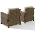 thumbnail image 4 of Afuera Living Chaise de Patio Moderne en Osier Brun et Sable (Ensemble de 2), 4 of 7