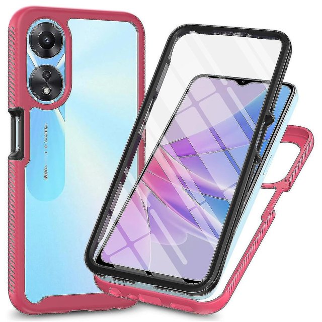 Para Oppo A78 5g Cubierta De Teléfono Resistente A Impactos 3 En 1 Caja De PC + TPU Con Protector De Pantalla Para Mascotas -w