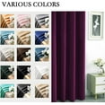 thumbnail image 6 of Velvet Curtains 84 inches Long Soft Velvet Curtains Grommet Velvet Thermal Insulated Curtains Window Treatment for Bedroom Light Filtering Velvet Curtains Set of 2 Panels, 6 of 7
