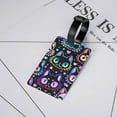 thumbnail image 5 of Luggage Tags for Suitcases, cute cat A Leather Bag Luggage Tags ID Label Tags Privacy Protection Travel Bag Labels, 5 of 6