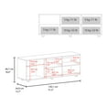 thumbnail image 7 of Xukmct Media Console for TVs up to 52 Inch, Entertainment Center with 4 Open Shelves, Tv Stand for Living Room, Bedroom, White, 7 of 7