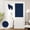 Navy, variant on OMA 100% Linen Blackout French Door Curtains, Privacy Door Window Curtains, 26 X 40 Inch Room Darkening Blinds, Thermal Insulated Shades for Bedroom, 1 Panel, Navy