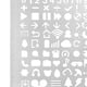 thumbnail image 5 of 4xDrawing Plantilla Dibujo Herramienta Cumpleaños Regalo Casa Ligero Dibujo Stencil Estilo B, 5 of 10