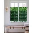 thumbnail image 2 of St. Patrick's Day Living Room Curtains 2 Panel, Spring Shamrocks Farmhouse Green Checkered Cafe Window Treatment, Farmhouse Bedroom Bathroom Kitchen Curtains Drapes 104"x54", 2 of 6