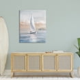 thumbnail image 2 of Stupell Indtries Sailboat Under Cloudy Morning Sunrise Soft Contemporary Ocean,36 x 48,Design by Danhui Nai, 2 of 6