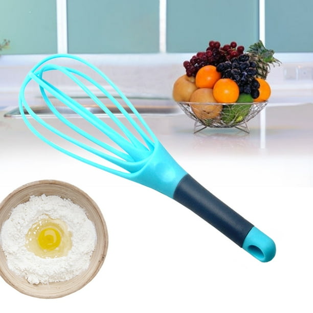 Balloon Whisk Manual Egg Beater Hand Blender Plastics Rotating Push
