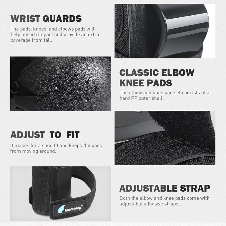 QUANFENG QF Adult Protective Gear Set, Black photo 7